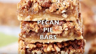 How to make Easy Southern Pecan Pie Bars with Shortbread Crust [upl. by Enaira]