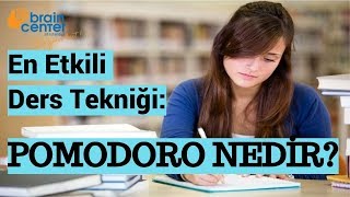 En Etkili Ders Çalışma Tekniği   POMODORO Nedir [upl. by Ailima]