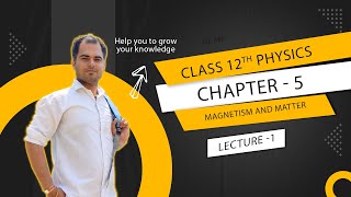 CLASS 12  PHYSICS CHAPTER 5  MAGNETISM AND MATTER  LECTURE 1  BY VIPL SIR [upl. by Gonzalez]