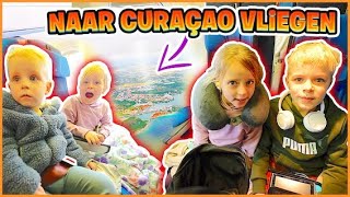 WE VLiEGEN 10 UUR MET 4 KiNDEREN NAAR CURAÇAO 🇨🇼  17 uur durende reis  Bellinga Vlog 3052 [upl. by Mariande144]