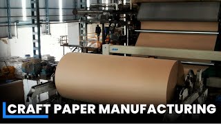 Crafting of EcoFriendly Paper  How Craft Paper Made Inside Factory  Manufacturing Process [upl. by Maya]