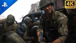 Battle of Aachen Germany 1944  Call of Duty WWII PS5 Gameplay 4K UHD [upl. by Sseb]