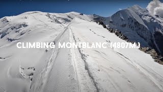 Mont Blanc 4810m  Goûter Route  Reaching Gouter Hut  Part 2 [upl. by Adnole]