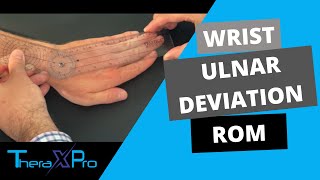 Goniometry  Wrist Ulnar Deviation Range of Motion [upl. by Ladnik]