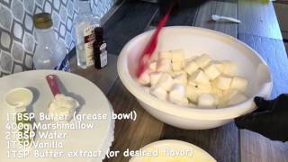 Marshmallow Fondant Recipe [upl. by Raynata]