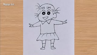 How To Draw Nene Sakurada From Shinchan  How To Draw Shinchan [upl. by Ire]