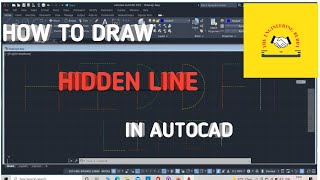 How to Draw Hidden Line in AutoCAD THEENGINEERINGBUDDYAUTOCADHIDDENLINE [upl. by Enellij603]