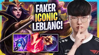 FAKER IS BACK WITH HIS ICONIC LEBLANC  T1 Faker Plays Leblanc MID vs Akali  Season 2023 [upl. by Valoniah]