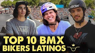 TOP 10 BMX BIKERS LATINOS [upl. by Sidalg441]