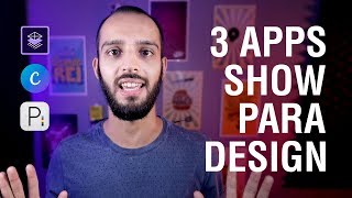 3 APLICATIVOS GRATUITOS PARA FAZER DESIGN [upl. by Karalee118]