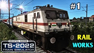 🔥TRAIN SIMULATOR 2022  RAILWORKS FHD Indian Gameplay 1 [upl. by Airtemak]