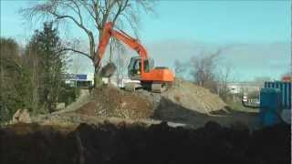 Hitachi EX130 excavator timelapse [upl. by Nolitta]