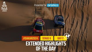 Extended highlights of Stage 6 pt2 presented by Aramco  Dakar2024 [upl. by Adnoraj]