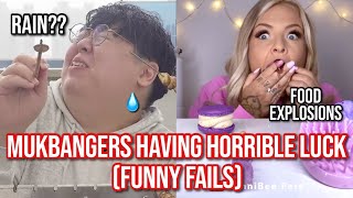 mukbangers having HORRIBLE luck funny fails [upl. by Aralk717]