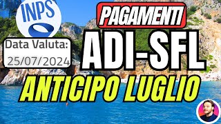 INPS PAGA 🔴ASSEGNO DI INCLUSIONE Anticipo LUGLIO✅ SFL 💶AUU [upl. by Vanhomrigh]