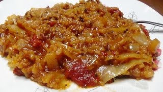 Recipe for Pressure Cooker Cabbage Casserole Using Potatoes Rice Ground Chuck [upl. by Crissie]