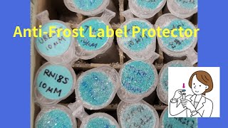 【AntiFrost Label Protector】 Widely protects your markings on the sample tubes [upl. by Nonarb]