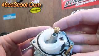 TwoStroke Scooter  ATV Carburetor Settings And Adjustments 4of4  Jetting amp Float Height [upl. by Lennox109]