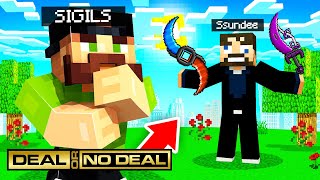 DEAL or NO DEAL for INFINITY WEAPONS in Minecraft [upl. by Anali]