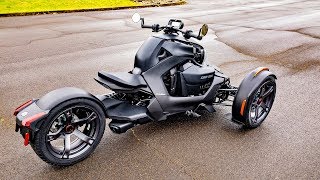 2019 CanAm Ryker 900 • 1st Ride amp Impressions  BikeReviews [upl. by Nosirrah]