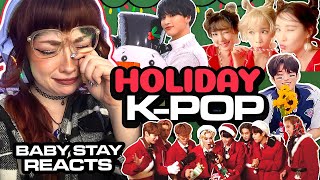 Holiday Kpop Reaction  This GRINCH gets EMOTIONAL SKZ THE BOYZ TXT ATEEZ amp MORE [upl. by Bartlett247]