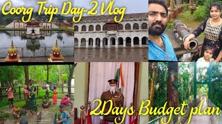 Coorg Trip Day2 Vlog 2Days Budget Plan Madikeri Fort Nisargadhama Coorg tourist places Coorg [upl. by Mattah310]