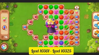 Gardenscapes  Level 10301  Level 10325   All Puzzles  Gameplay PART  462 [upl. by Hadias]