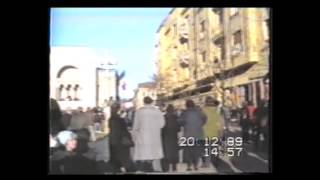 Timișoara 20 decembrie 1989 Filmări din autoturism și din Piața Operei [upl. by Ariem]