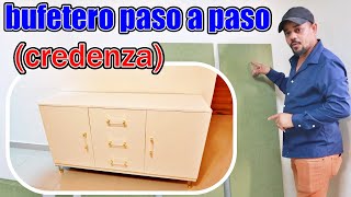 CREDENZA PASO A PASO  CARPINTERIA FACIL [upl. by Eidnim]