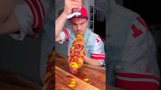 How to eat STREET FOOD properly😎❤️🌭 CHEFKOUDY [upl. by Ferrand619]