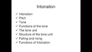 Intonation rising and falling tone [upl. by Anirpas]