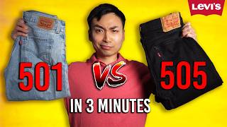 Which Jean Is Better  Levis 501 Original vs 505 Regular [upl. by Finer908]