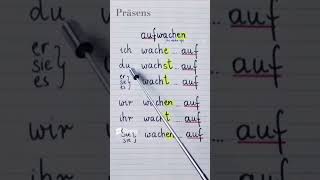 aufwachen to wake up german deutsch verb tedesco shorts немецкий language learn niemiecki [upl. by Manley]