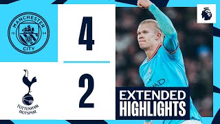 EXTENDED HIGHLIGHTS  Man City 42 Tottenham  Another memorable Etihad comeback [upl. by Rosecan]