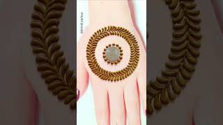 Beautiful mehndi trick using bangle  shorts mehndesign youtubeshorts viral trending [upl. by Bryana]