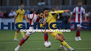 HIGHLIGHTS  Dorking Wanderers 21 Southend United [upl. by Rundgren]