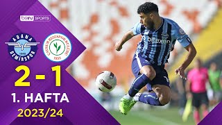 Yukatel Adana Demirspor 21 Çaykur Rizespor  1 Hafta  Trendyol Süper Lig 20232024 [upl. by Lil183]