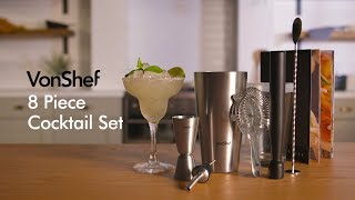 VonShef 8pc Boston Cocktail Set [upl. by Collum360]