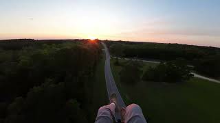 late summer night low level paramotor flight [upl. by Edy]