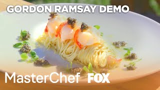 Gordon Ramsay Demonstrates How To Prepare A Lobster Dish  Season 8 Ep 17  MASTERCHEF [upl. by Aisauqal]