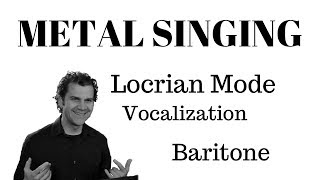 Singing Warm Up  Metal Music Vocalization  Baritone Range [upl. by Alim]