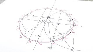 Constructing a Heptadecagon17sided polygon inside a circle StepbyStep drawing 17gon [upl. by Jovia]