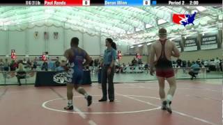 University Natls FS 96 KG  2115 lbs Paul Rands vs Deron Winn [upl. by Laurentium]