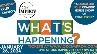 What’s Happening “The Therapy Themed Show” at okcimprov January 26 2024 [upl. by Emmons]