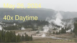 May 26 2024 Upper Geyser Basin Daytime Streaming Camera Archive [upl. by Farron]