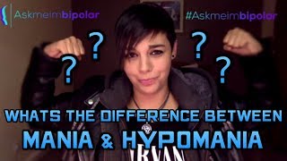 What is the difference between Mania and Hypomania [upl. by Eilloh]