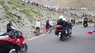 TOUR DE FRANCE COL DU GALIBIER PASSAGGIO PROFESSIONISTI [upl. by Richel]