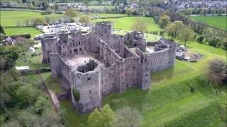 Raglan Castle Monmouthshire Wales  Dji Mavic Pro drone  Skydronauts [upl. by Lerrad]