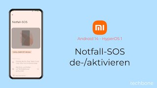 NotfallSOS aktivieren oder deaktivieren  Xiaomi Android 14  HyperOS 1 [upl. by Oneal]