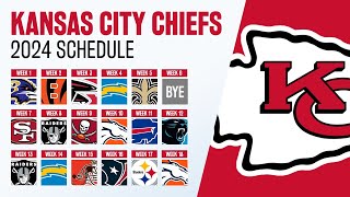 KANSAS CITY CHIEFS SCHEDULE 2024 [upl. by Adriane]